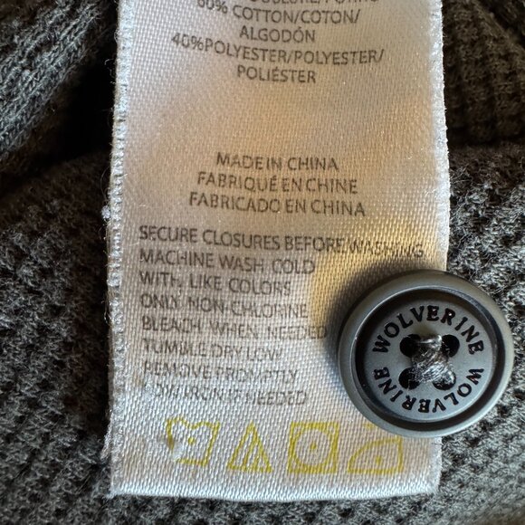 Wolverine Men's thermal lined flannel plaid workshirt size medium - Picture 9 of 9